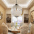 Retro Vintage Royal Empire Ball Chandelier Crystal Modern Pendant Lamp Lustres Lights E27 For Living Room Bedroom Bathroom Hotel