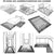 VIKAMA Modern Simple Living Room Fully Covered Carpet Sofa Tea Table Wear  Anti slip Easy to Care for Crystal Velvet Floor Mat