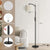 Farmhouse Floor Lamp With Night Light Standing Lamp With E26 LED Bulbs 61" Industrial Floor Reading Light With Fabric Lampshade