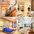 Indoor Outdoor LED Wall Light, with Motion Sensors, USB Rechargeable Wall Lamp, Night Light, for Stairs, Living Room, Corridor