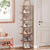 Brown 7 Tier Bamboo Shoe Rack Entryway Hallway Shoe Shelf