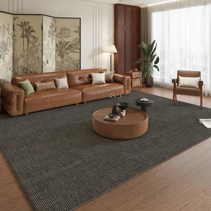 French Retro Living Room Carpet Large Area Brown Rug Coffee Table Study Bedroom Bedside Non-slip Soft Floor Mat Alfombra Ковер