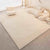VIKAMA Nordic Striped Artistic Plush Rug - Soft, Non-Slip Area Rug for Living Room, Bedroom, Study, Office Decor