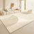 VIKAMA Modern Minimalist Area Rug Large Living Room Bedroom Office Non-Slip Carpet Home Decorative Floor Mat