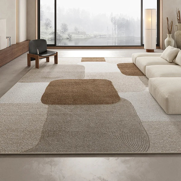 Nordic Carpet Living Room Bedroom Bed Blanket Senior Antique Sofa Coffee Table Blanket Non-slip European Light Luxury Floor Mat