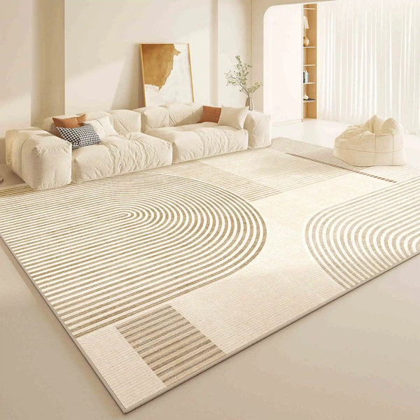 VIKAMA Modern Minimalist Area Rug Large Living Room Bedroom Office Non-Slip Carpet Home Decorative Floor Mat