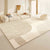 VIKAMA Nordic Striped Artistic Plush Rug - Soft, Non-Slip Area Rug for Living Room, Bedroom, Study, Office Decor