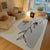 VIKAMA Modern Simple Living Room Fully Covered Carpet Sofa Tea Table Wear  Anti slip Easy to Care for Crystal Velvet Floor Mat