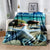 Natural Scenery Starfish Beach Shell Sea Star Sand Blanket,Soft Throw Blanket for Home Bedroom Bed Sofa Picnic Cover Kids Gift