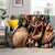 Natural Scenery Starfish Beach Shell Sea Star Sand Blanket,Soft Throw Blanket for Home Bedroom Bed Sofa Picnic Cover Kids Gift