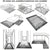VIKAMA Modern Minimalist Area Rug Large Living Room Bedroom Office Non-Slip Carpet Home Decorative Floor Mat