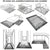VIKAMA Modern Simple Crystal Wool Carpet Family Living Room Bedroom Decoration Carpet Non-Slip And Dirty Cloakroom Floor Mat