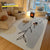 VIKAMA Modern Simple Living Room Fully Covered Carpet Sofa Tea Table Wear  Anti slip Easy to Care for Crystal Velvet Floor Mat