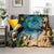 Natural Scenery Starfish Beach Shell Sea Star Sand Blanket,Soft Throw Blanket for Home Bedroom Bed Sofa Picnic Cover Kids Gift