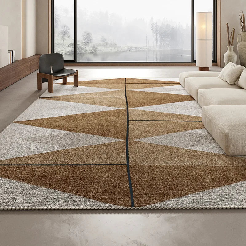Nordic Carpet Living Room Bedroom Bed Blanket Senior Antique Sofa Coffee Table Blanket Non-slip European Light Luxury Floor Mat