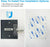 Indoor Outdoor LED Wall Light, with Motion Sensors, USB Rechargeable Wall Lamp, Night Light, for Stairs, Living Room, Corridor