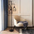 KOMORE Black Modern Industrial Style 3-head Floor Lamp with Irregular Shade for Living Room Office, Bedroom, Hallway, Porch
