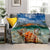 Natural Scenery Starfish Beach Shell Sea Star Sand Blanket,Soft Throw Blanket for Home Bedroom Bed Sofa Picnic Cover Kids Gift