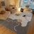 VIKAMA Modern Simple Living Room Fully Covered Carpet Sofa Tea Table Wear  Anti slip Easy to Care for Crystal Velvet Floor Mat