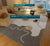 VIKAMA Modern Simple Living Room Fully Covered Carpet Sofa Tea Table Wear  Anti slip Easy to Care for Crystal Velvet Floor Mat